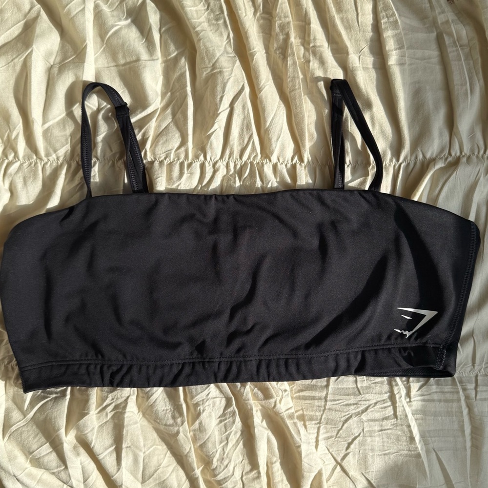 Gymshark Black Bandeau Top